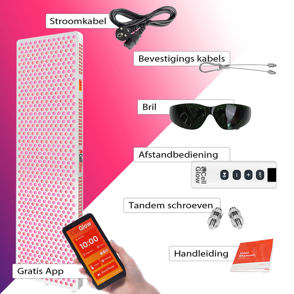 Bundel 10% korting - Cell Glow CUSTOM1000 + Elektrische Standaard