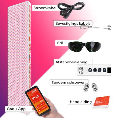 Bundel 10% korting - Cell Glow CUSTOM1200 + Elektrische Standaard