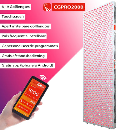 Bundel 10% korting - Cell Glow CUSTOM2000 + Elektrische Standaard