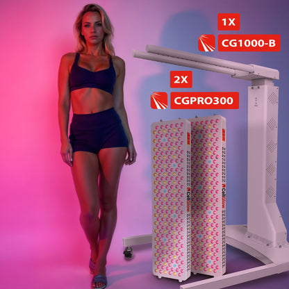 Bundel 10% korting -  2x Cell Glow CUSTOM300 met Elekrische Standaard