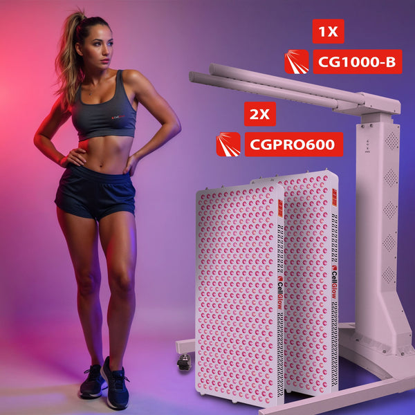 Bundel 10% korting - 2x Cell Glow CUSTOM600 met elektrische standaard