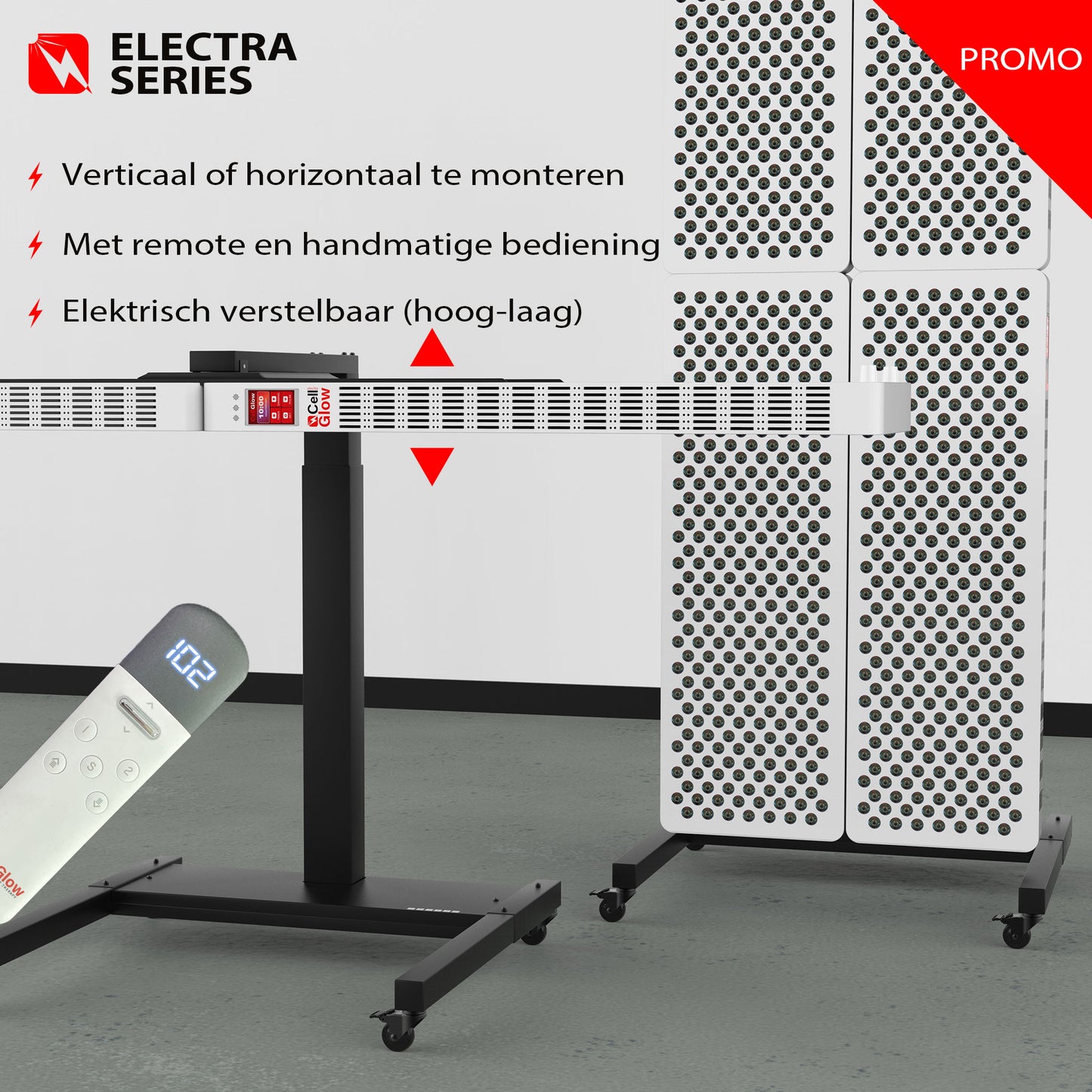 Bundel korting - 4x Cell Glow ELECTRA300 met Elekrische Standaard