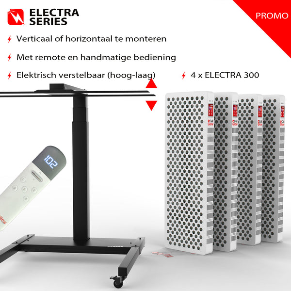 Bundel korting - 4x Cell Glow ELECTRA300 met Elekrische Standaard