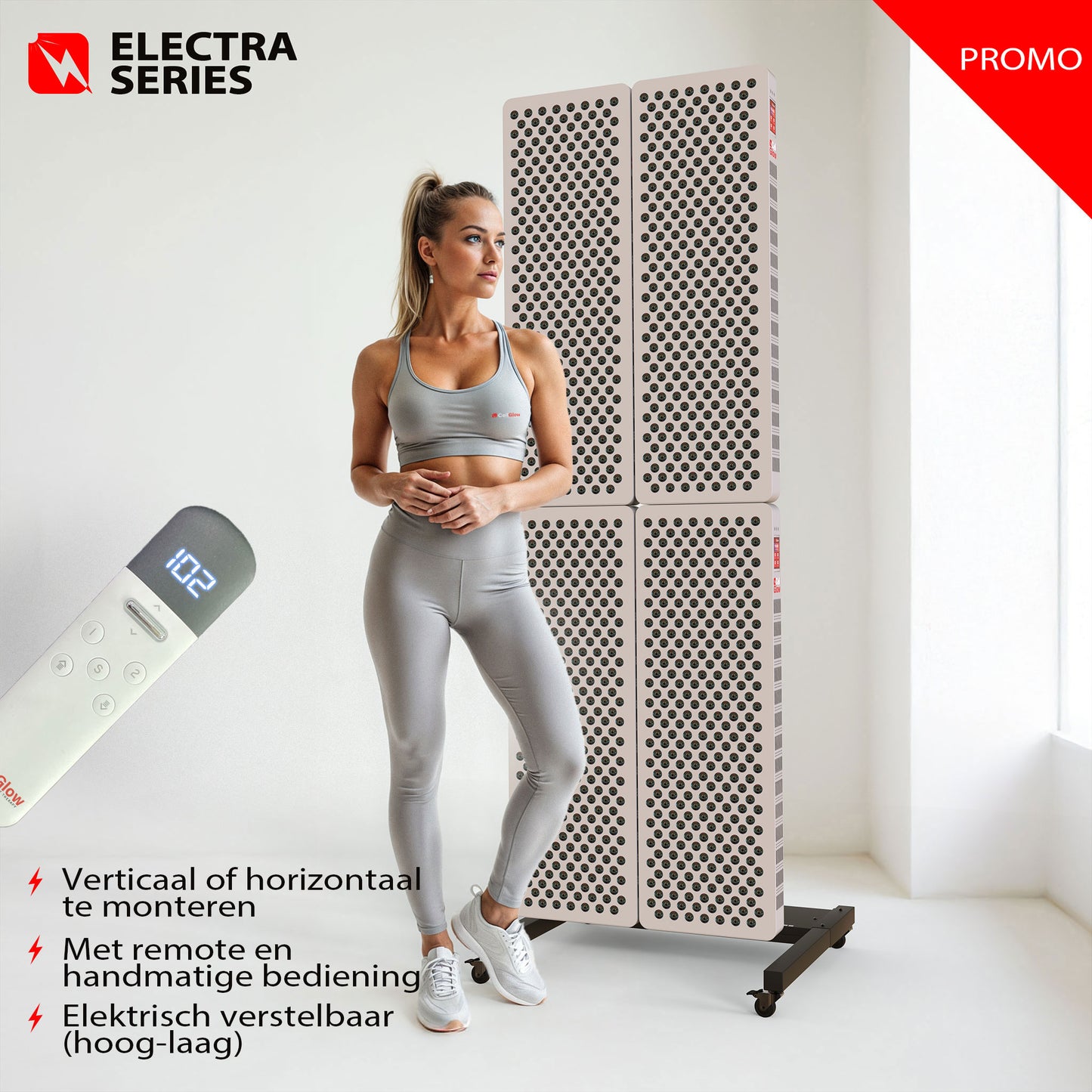Bundel korting - 4x Cell Glow ELECTRA300 met Elekrische Standaard