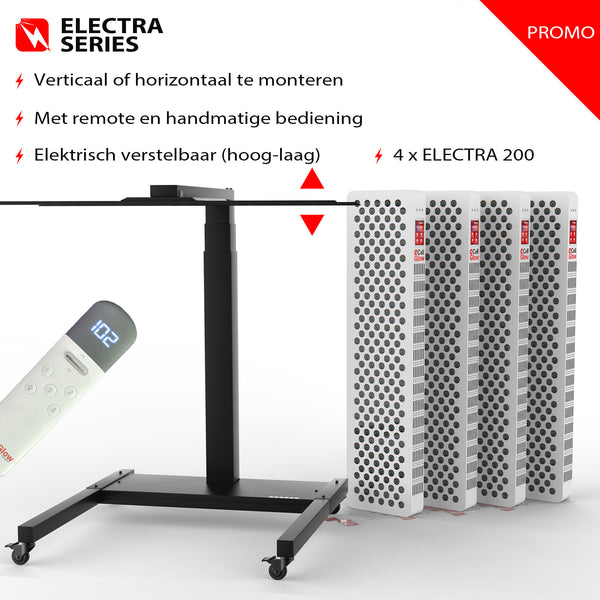 Bundel korting - 4x Cell Glow ELECTRA200 met Elekrische Standaard