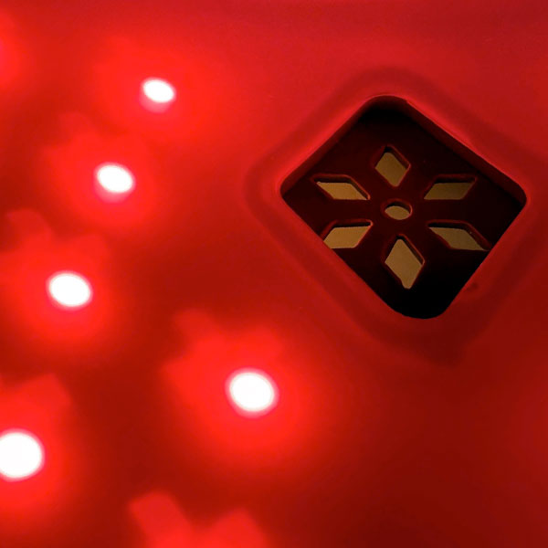 328 leds, gelijkmatig verdeeld
